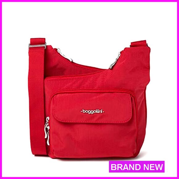 Lightweight Nylon Crossbody Bag with Adjustable Strap & Wallet Pocket - Picture 4 of 7